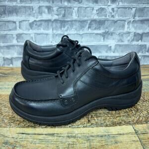 Dansko Wyatt Oxford Black Full Grain Leather Mens Size 43 US 9.5 - 10 New